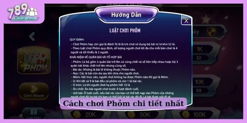 Cách chơi Phỏm chi tiết nhất