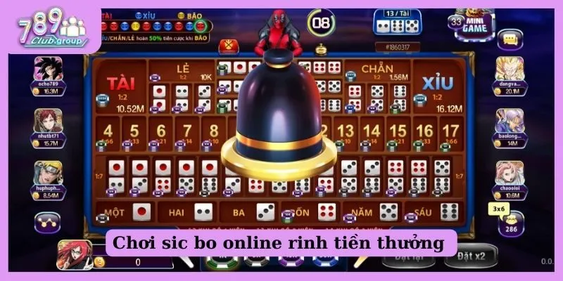 Chơi sic bo online rinh tiền thưởng 