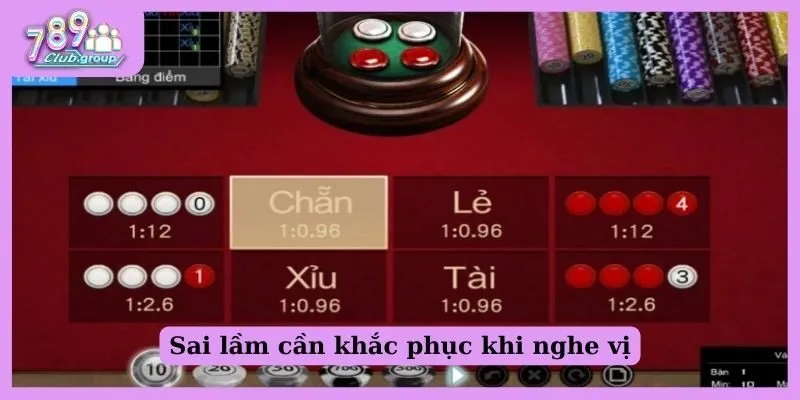 Sai lầm cần khắc phục khi nghe vị